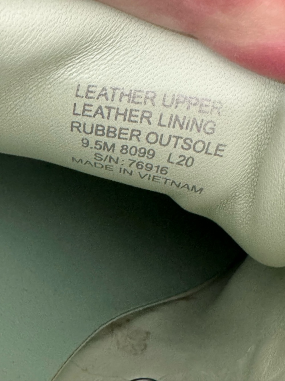 Tory Burch Mint Green White Suede Leather Logo Sneakers Women's 9.5 - Picture 12 of 15